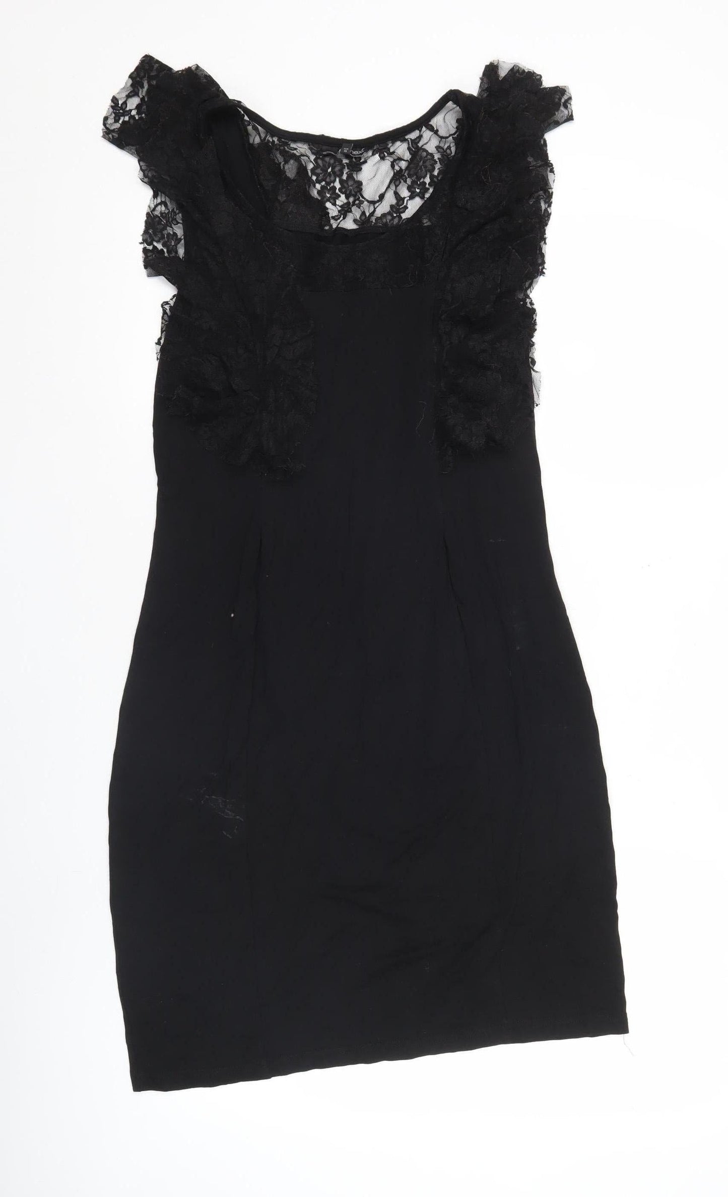 Next Women’s Black Lace Sheath Cocktail Party Dress Size 10