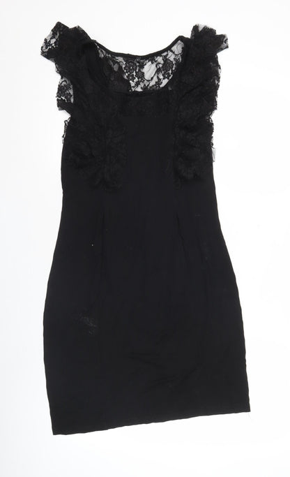 Next Women’s Black Lace Sheath Cocktail Party Dress Size 10