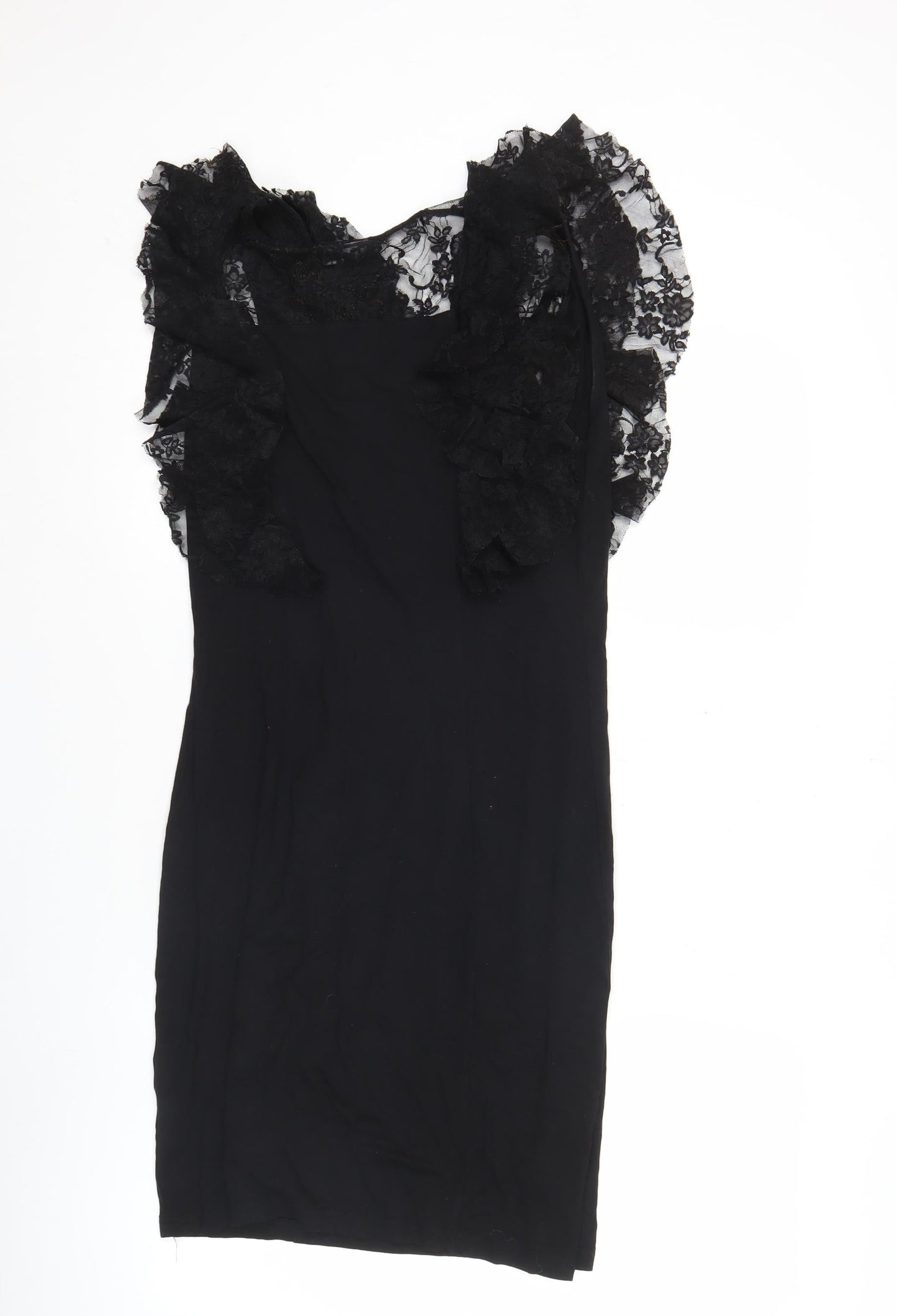 Next Women’s Black Lace Sheath Cocktail Party Dress Size 10