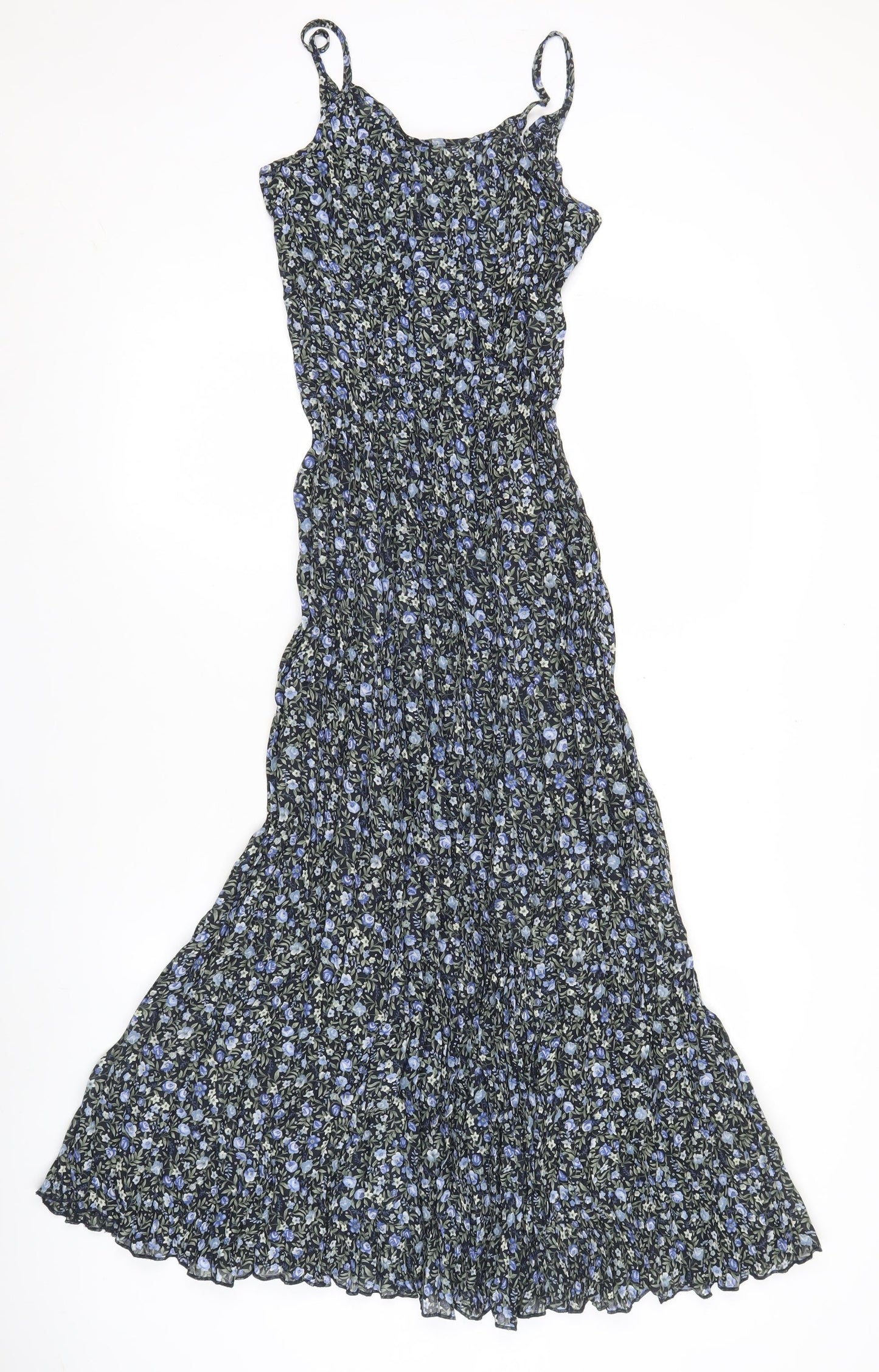 Marks and Spencer Womens Retro Floral Slip Midi Dress Size 8