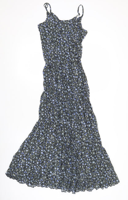 Marks and Spencer Womens Retro Floral Slip Midi Dress Size 8