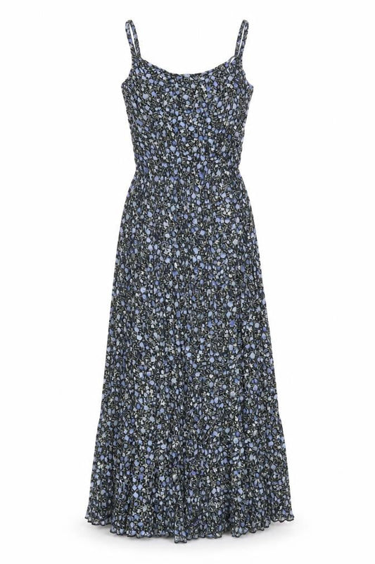 Marks and Spencer Womens Retro Floral Slip Midi Dress Size 8
