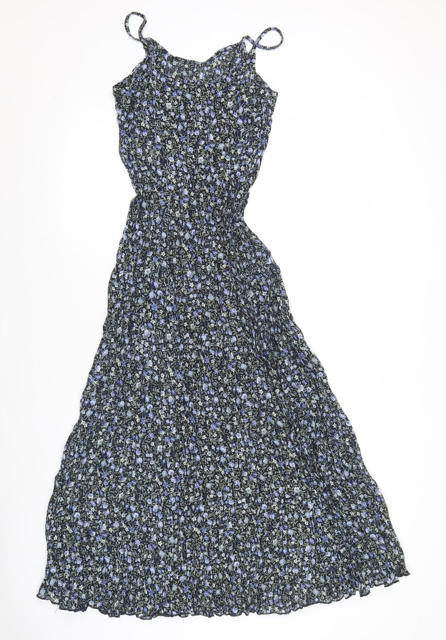 Marks and Spencer Womens Retro Floral Slip Midi Dress Size 8