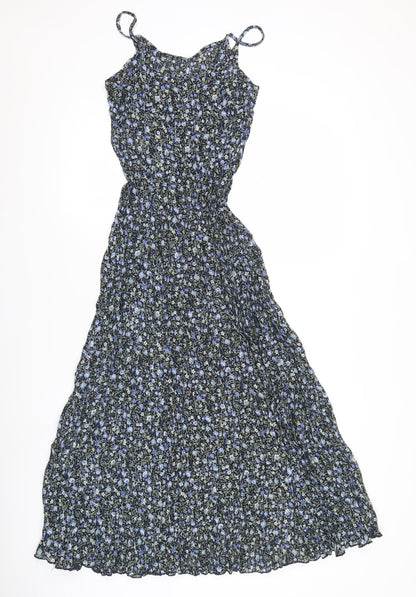 Marks and Spencer Womens Retro Floral Slip Midi Dress Size 8