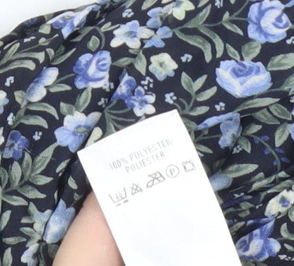 Marks and Spencer Womens Retro Floral Slip Midi Dress Size 8