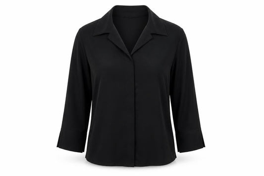 Rebel Rebel Womens Black Button-Up Long Sleeve Shirt M/L