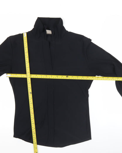 Rebel Rebel Womens Black Button-Up Long Sleeve Shirt M/L