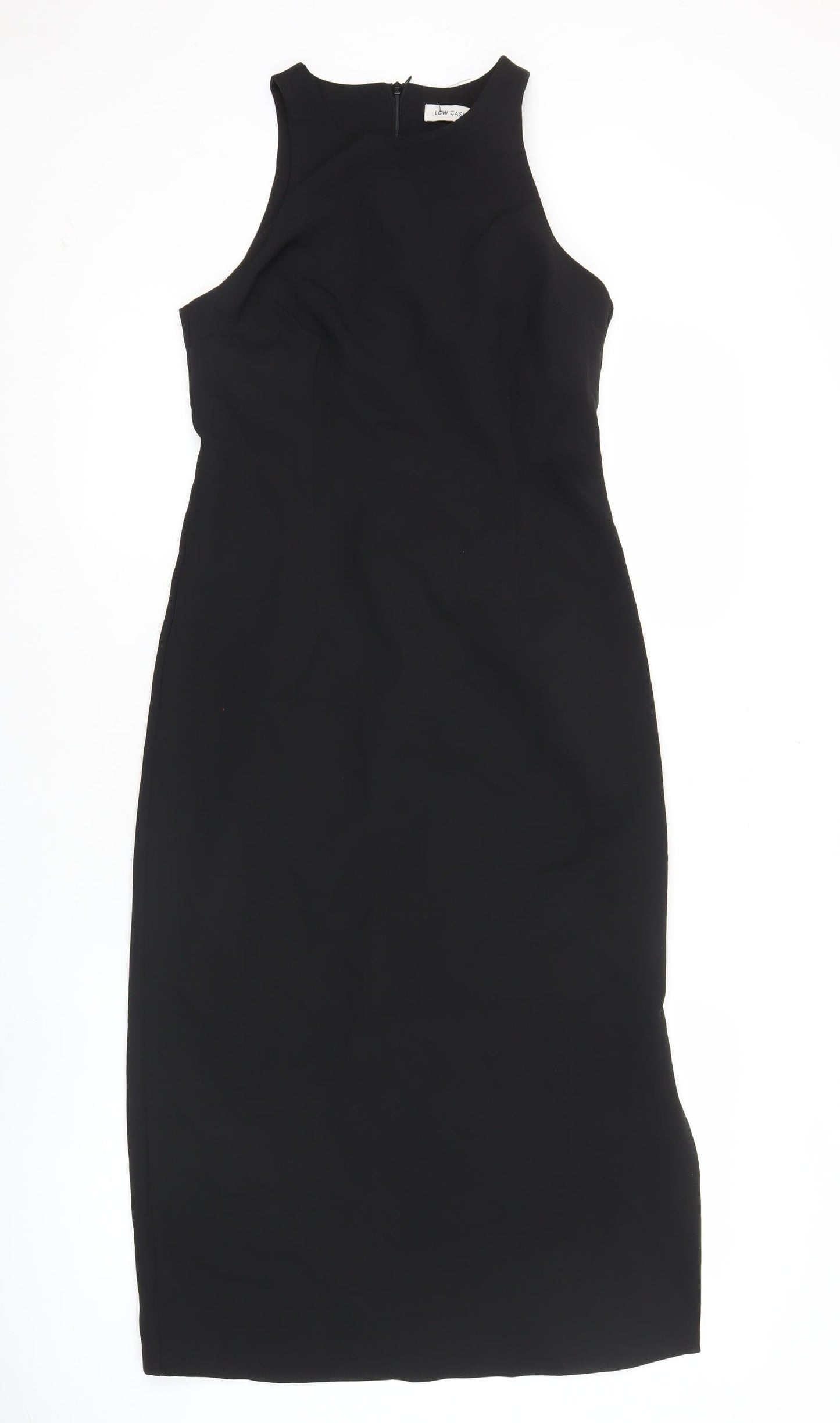 LCW Casual Women’s Black Sheath Knee Dress S Sleeveless Work Party