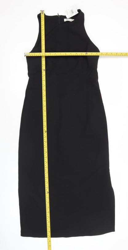 LCW Casual Women’s Black Sheath Knee Dress S Sleeveless Work Party