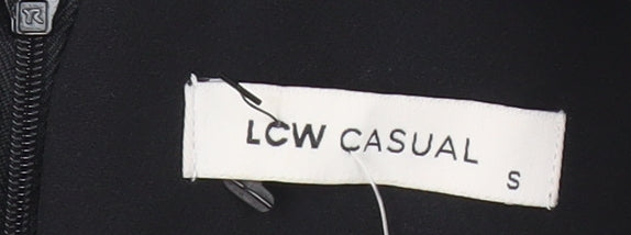 LCW Casual Women’s Black Sheath Knee Dress S Sleeveless Work Party