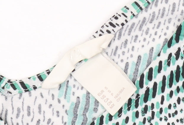 H&M Womens Multicoloured Geometric Tank Top Size S Spaghetti Straps