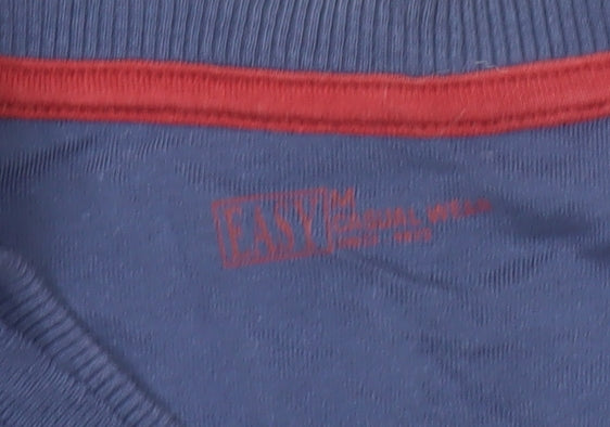 Mens UK Size M Easy Blue  T-Shirt