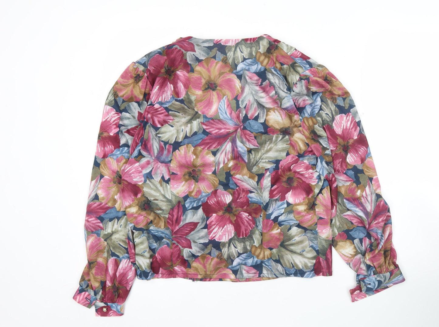 Hamells Women’s Multicoloured Floral Blouse Size 14 Long Sleeve Polyester