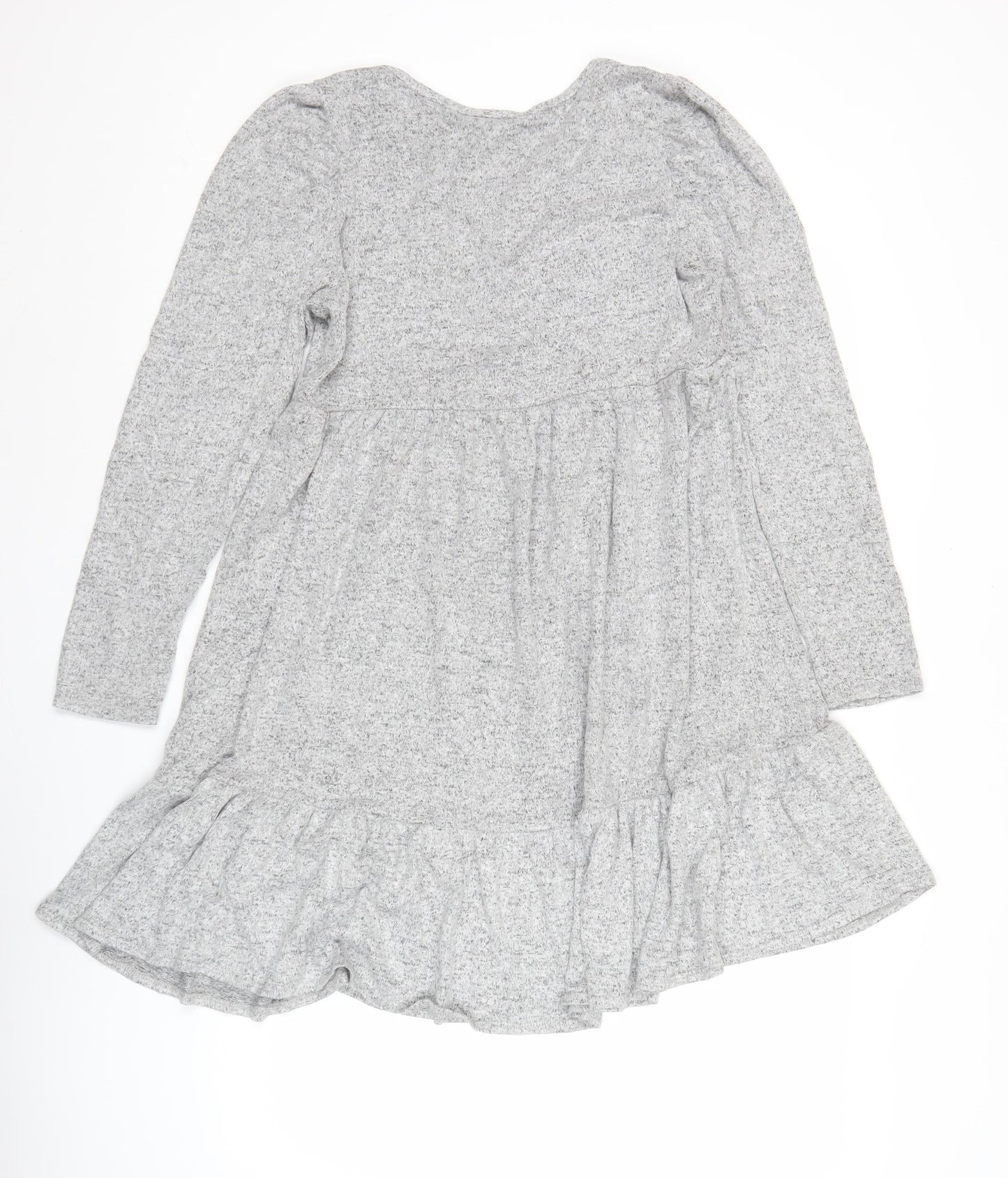 Dorothy Perkins Women’s Grey V-Neck A-Line Jersey Dress UK 12