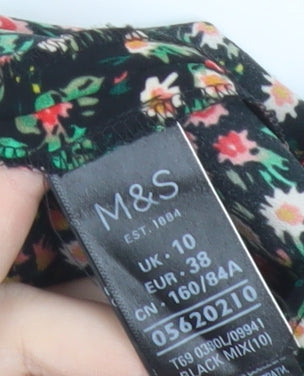 Marks and Spencer Women’s Multicoloured Floral A-Line Dress Size 10