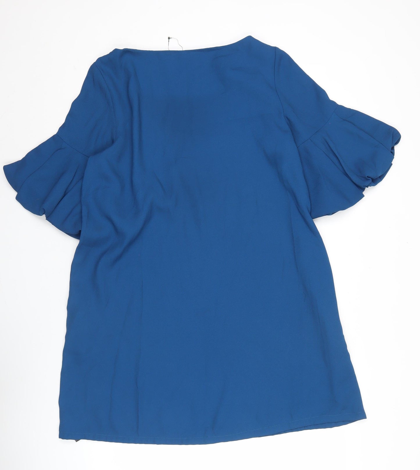 Marks and Spencer Women’s Blue Shift Dress Size 14 Short Sleeve