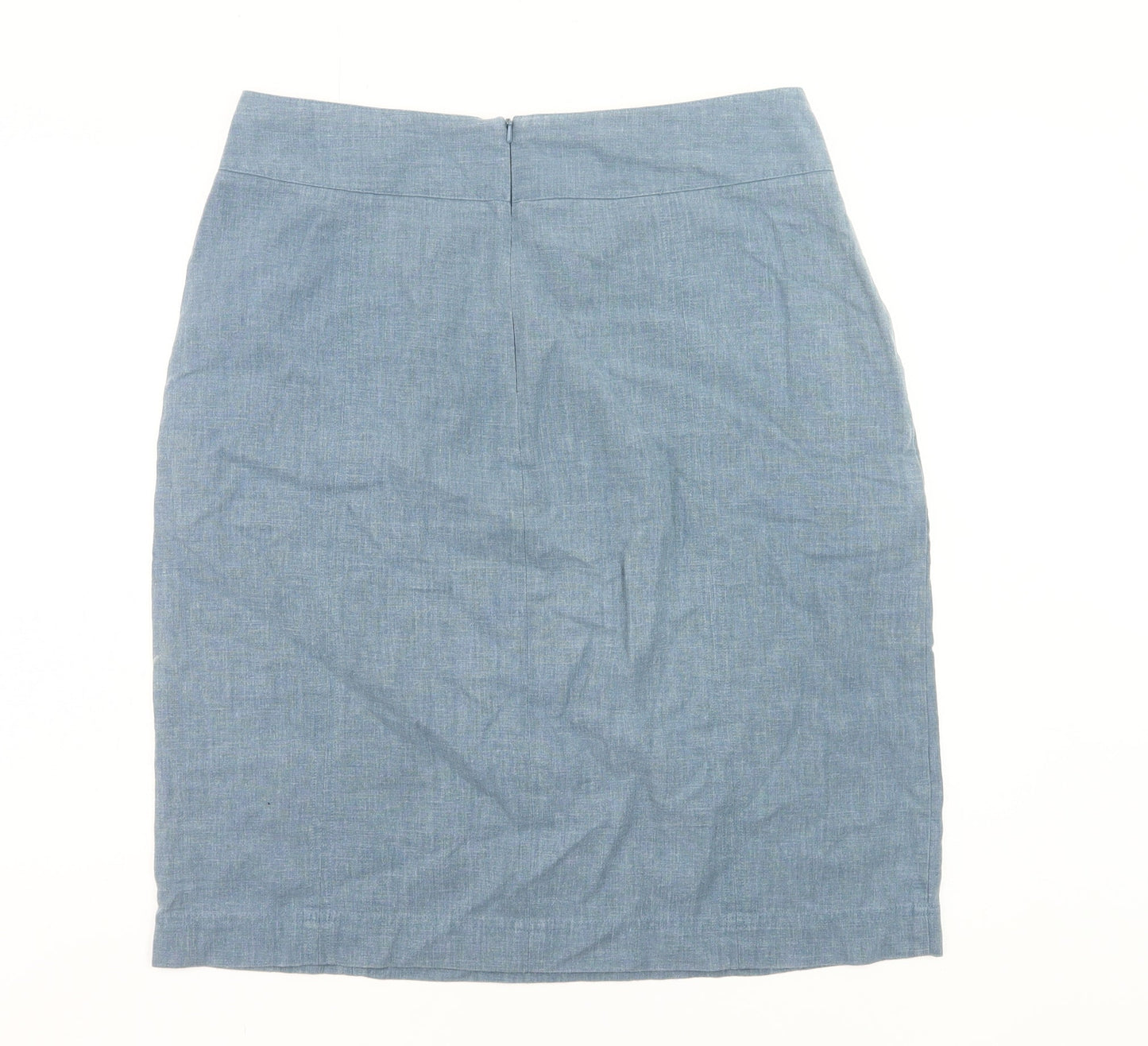 Womens UK Size 12 Rohan Straight & Pencil Chambray Skirt
