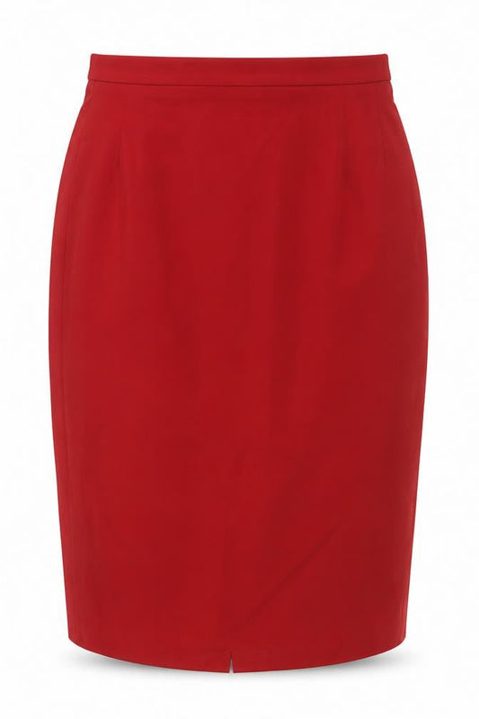 Marks and Spencer Women’s Red Wool Blend Pencil Skirt UK 12