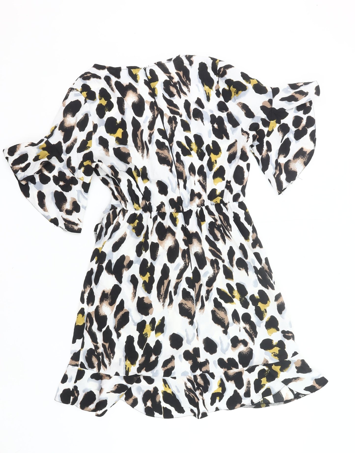 AX Paris Women’s Multicoloured Leopard Print Wrap Dress Size 10