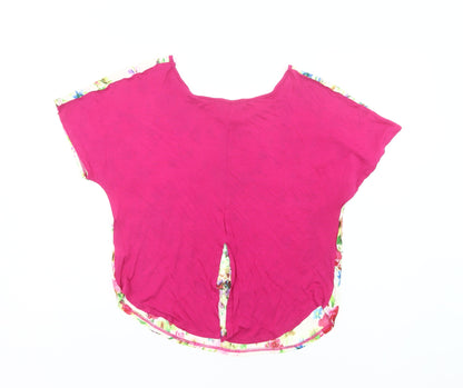 Apricot Women’s Multicoloured Floral Blouse UK 14 Scoop Neck