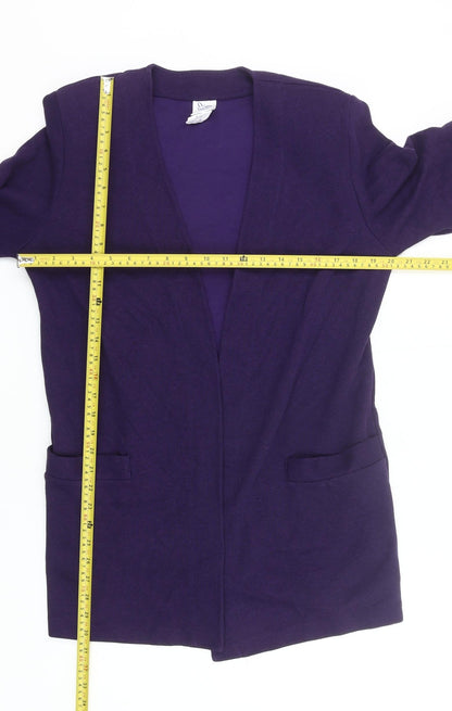 Weekenders Women’s Purple Cardigan Knit Long Sleeve Size S