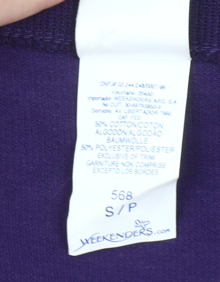Weekenders Women’s Purple Cardigan Knit Long Sleeve Size S