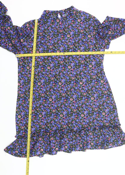 Boohoo Women’s Multicoloured Floral Shift Dress UK 18 Plus
