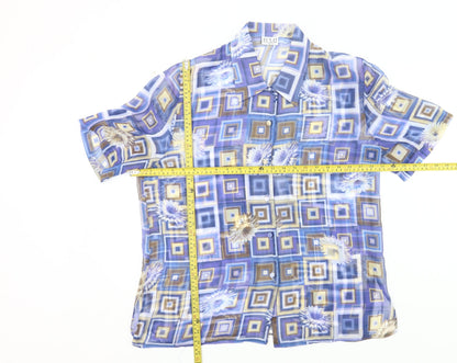 Eclat Women’s Multicoloured Geometric Floral Blouse Size 14