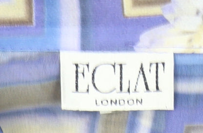 Eclat Women’s Multicoloured Geometric Floral Blouse Size 14