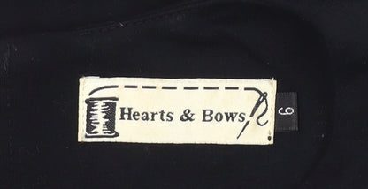Hearts & Bows Womens Black Size 6 Bodycon Mini Cut Out Halter Dress