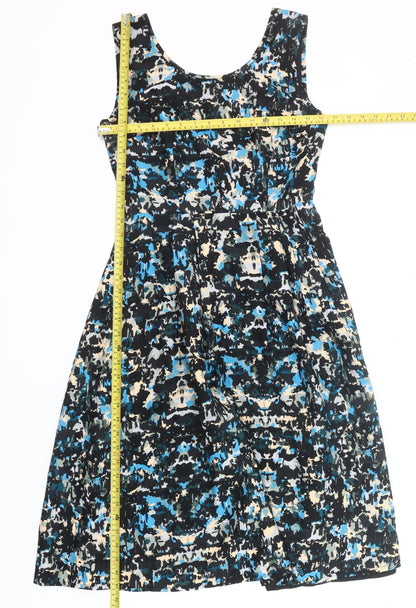 Great Plains Women's Multicoloured XS Fit & Flare Knee Length Sleeveless Dress
