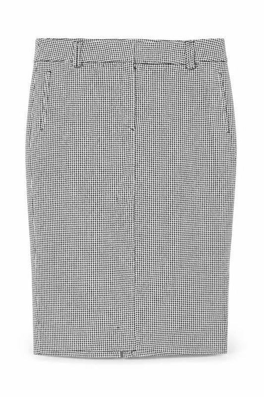 Marks and Spencer Womens Black Check Pencil Skirt Size 18 Long