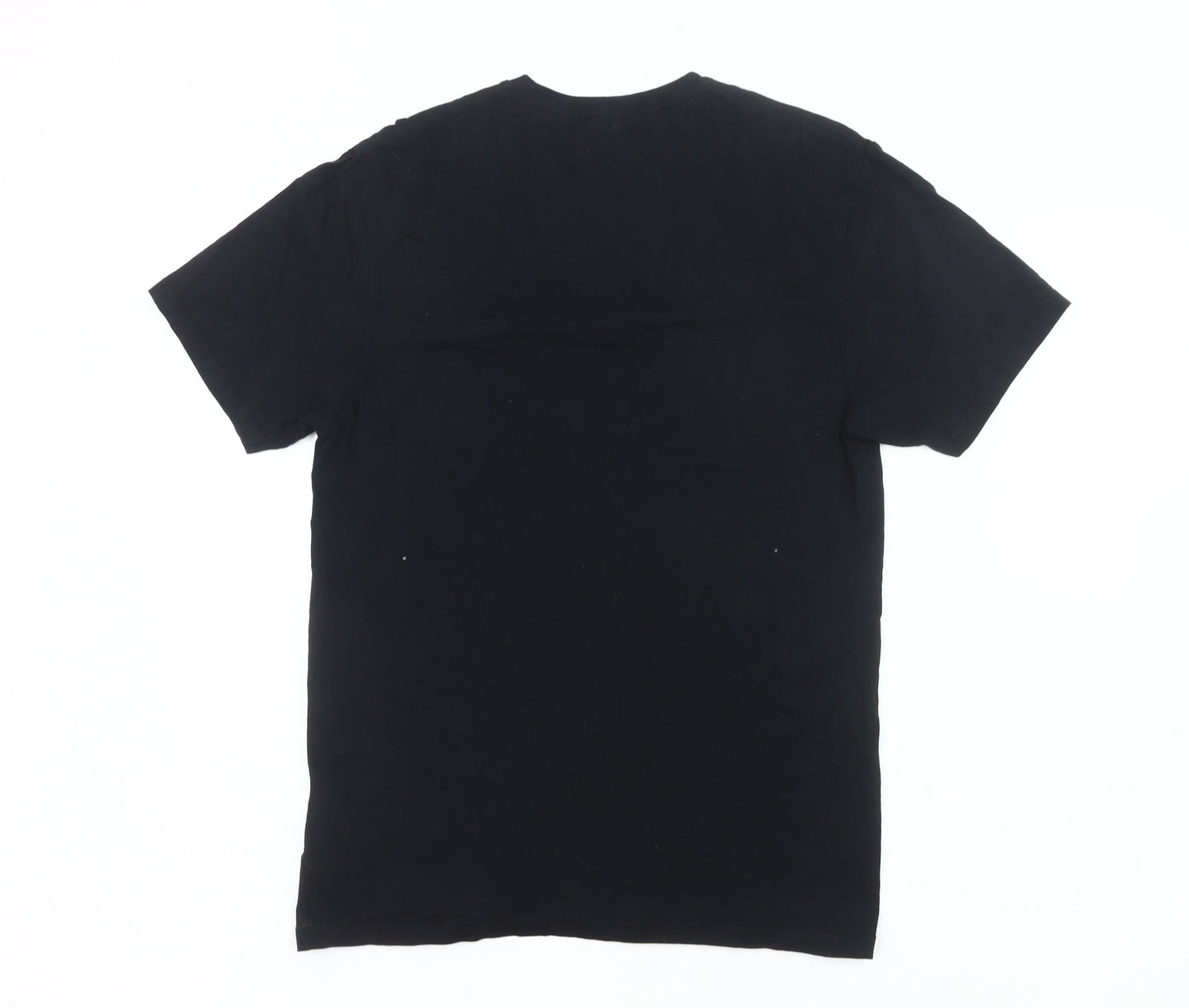 Mens UK Size M Gildan Black  T-Shirt