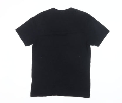 Mens UK Size M Gildan Black  T-Shirt