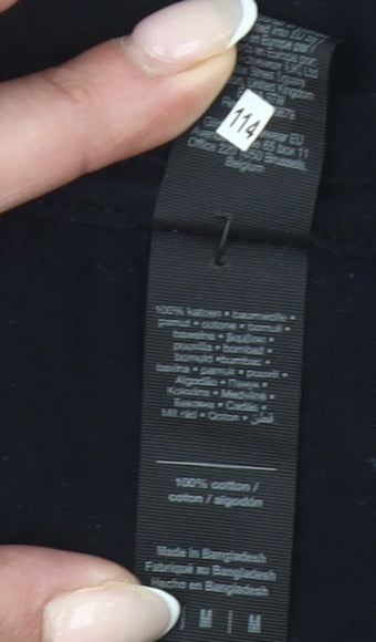 Mens UK Size M Gildan Black  T-Shirt