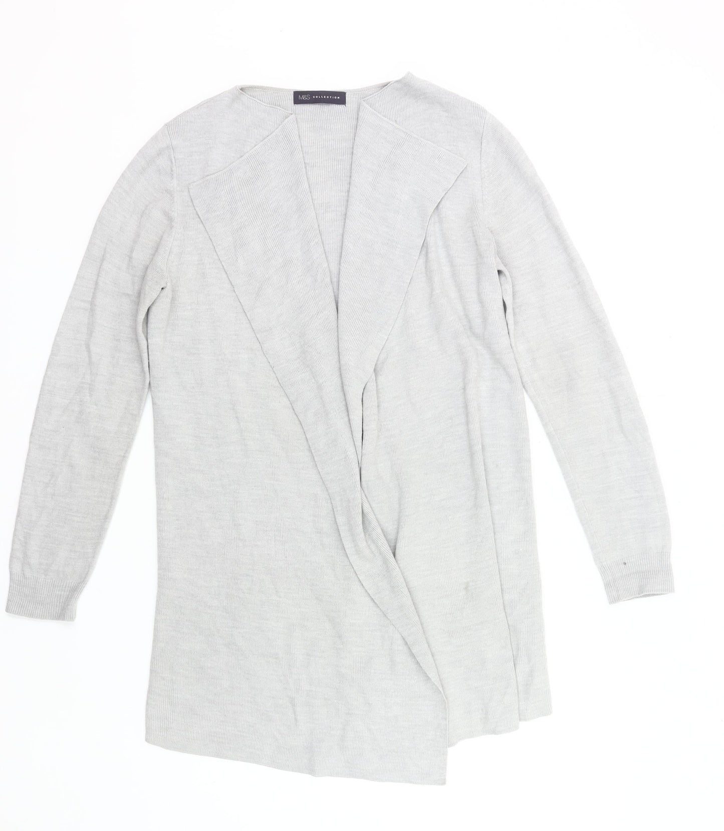 Marks and Spencer Women’s Grey Knit Open Cardigan M