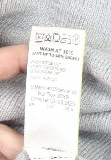 Marks and Spencer Women’s Grey Knit Open Cardigan M