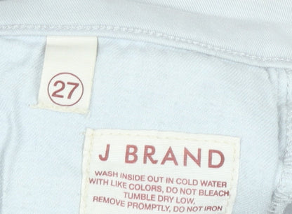 J Brand Women Grey Cropped Corduroy Slim Fit Trousers Size 10