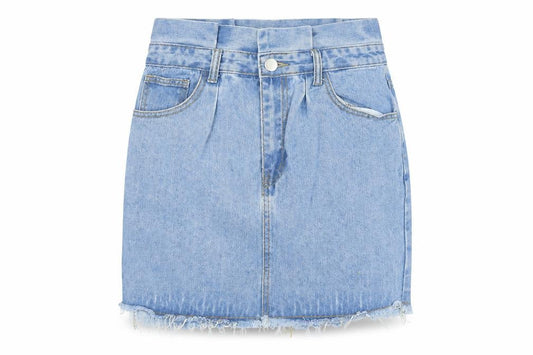 Dorothy Perkins Women’s Blue Denim High Rise Mini Skirt UK 10