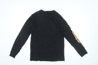 Marvel Spider-Man Men's Black Long Sleeve Graphic T-Shirt Small