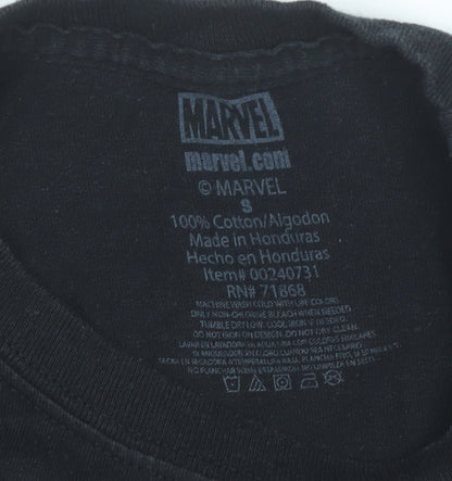 Marvel Spider-Man Men's Black Long Sleeve Graphic T-Shirt Small