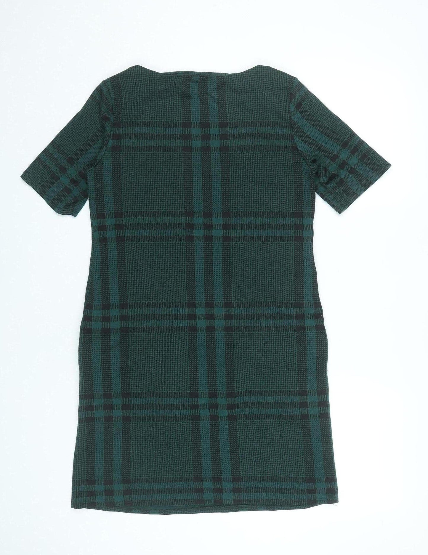 Dorothy Perkins Women’s Green Check Shift Dress Size 10 Workwear