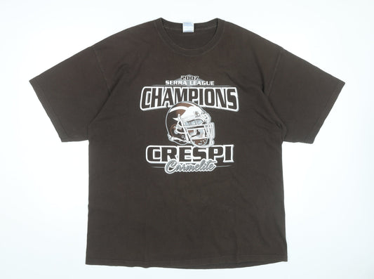 Mens UK Size XL Gildan Brown  T-Shirt