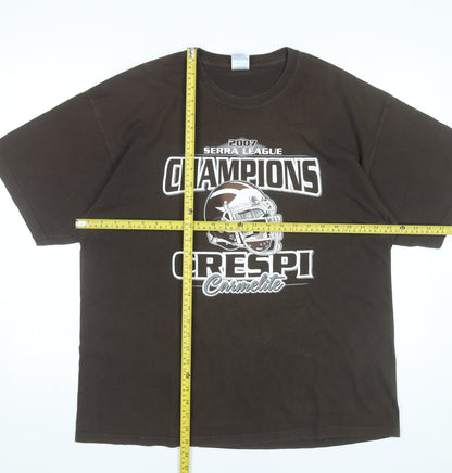 Mens UK Size XL Gildan Brown  T-Shirt
