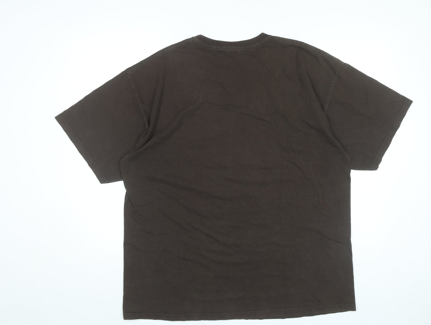 Mens UK Size XL Gildan Brown  T-Shirt