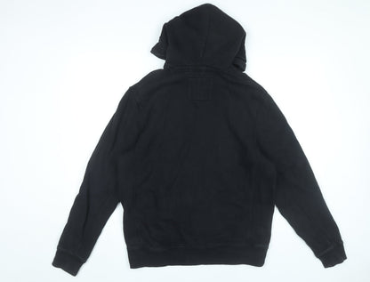 Mens UK Size M Jack Wills Black Pullover Hoodie