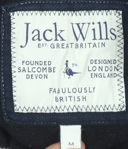 Mens UK Size M Jack Wills Black Pullover Hoodie