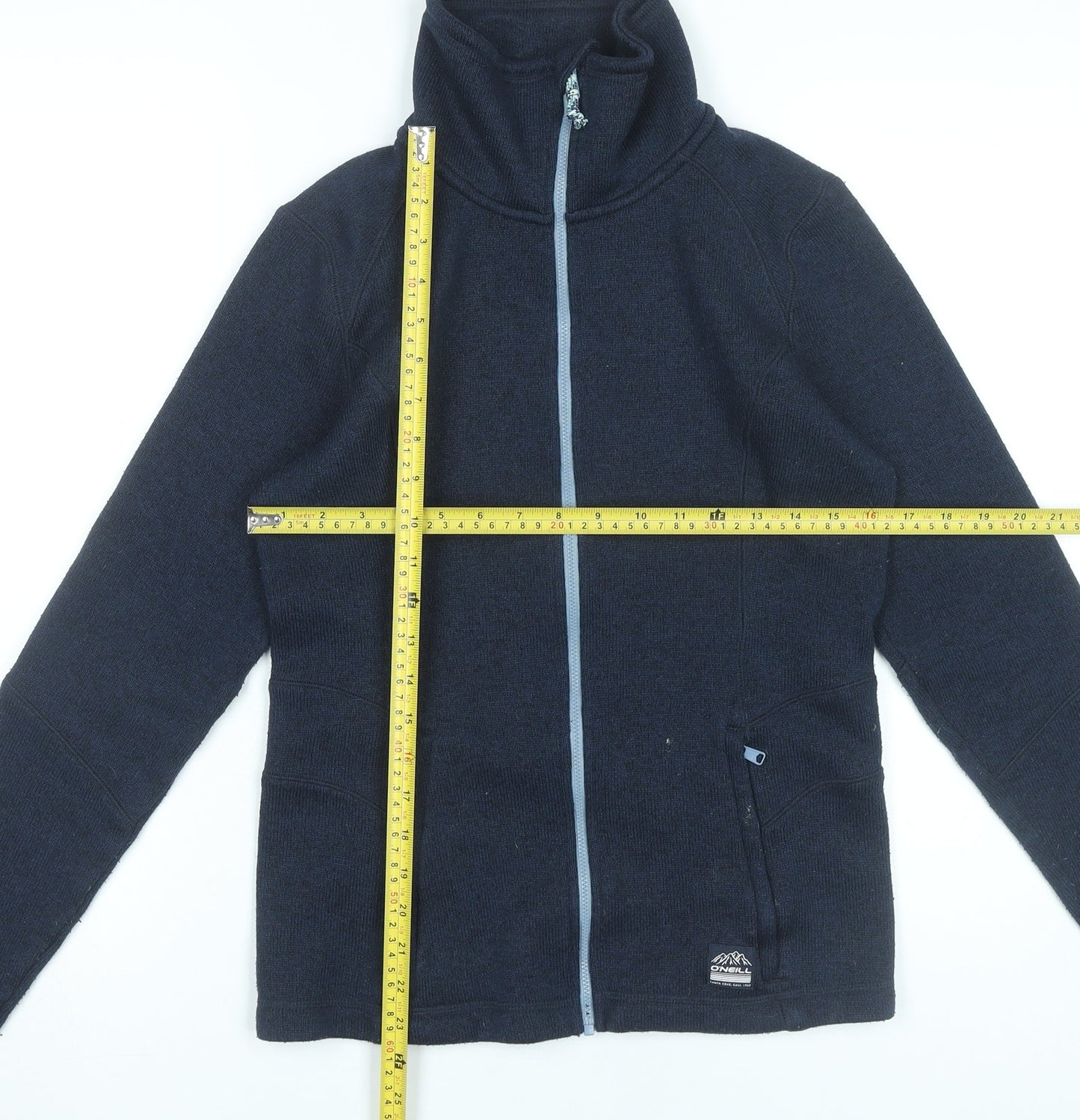 O'Neill Womens Blue Full Zip Fleece Jacket Size 12 Outdoor