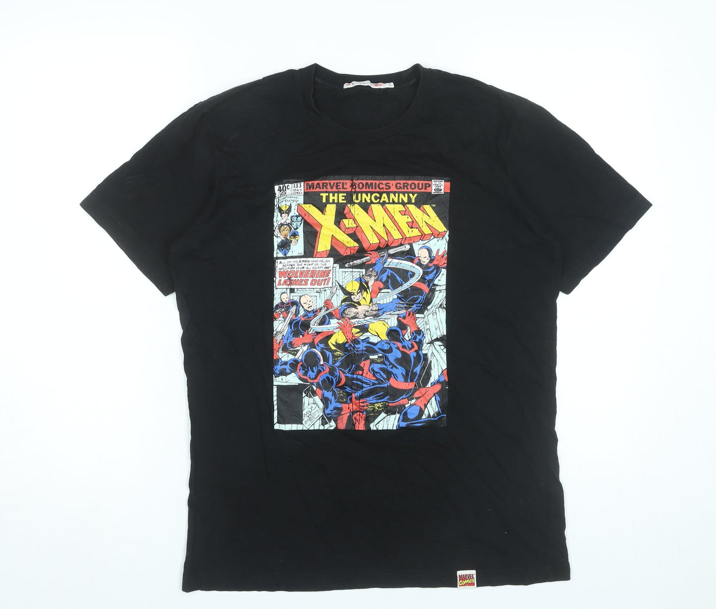 Uniqlo Marvel X-Men Men’s Black L Graphic T-Shirt Wolverine Comic