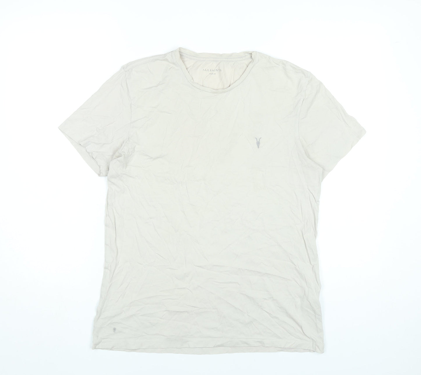 Mens UK Size M AllSaints Beige  T-Shirt